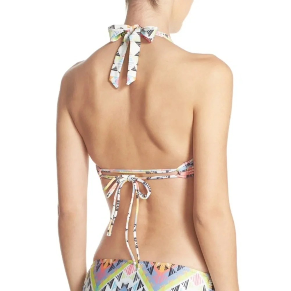 NWT Nordstrom Becca Cayenne Halter Bikini Top